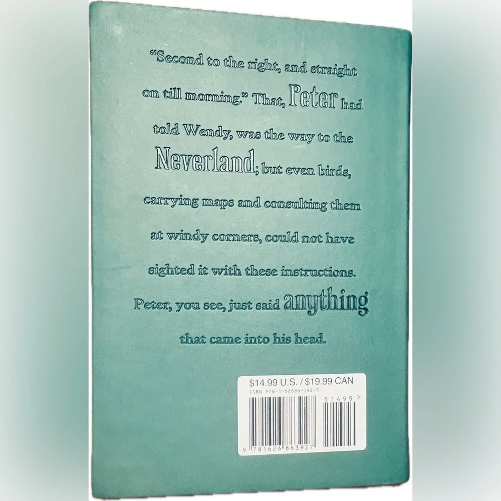 Peter Pan by J. M. Barrie Soft Leather Feel Book